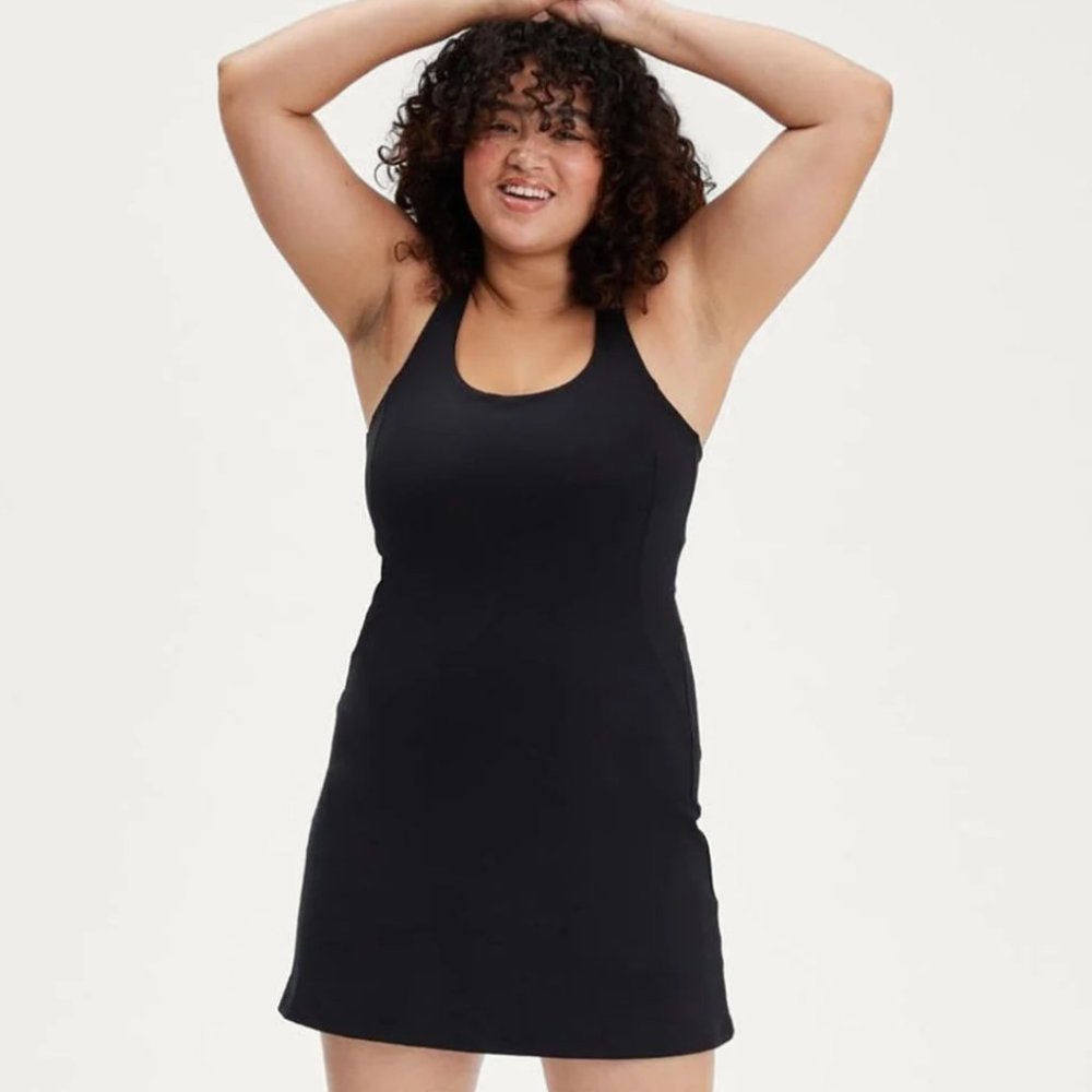 ❗️BNWT❗️THE GIRLFRIEND COLLECTIVE - (XS) BLACK "Paloma" Dress